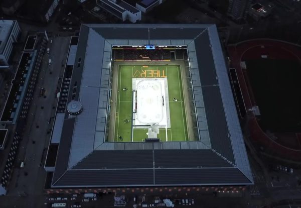 Swiss ice hockey league glide over our Professional Ice Rink
